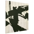 thumbnail image 4 of "Bold Abstraction I" Abstract Black&White Art on Gold Shagreen Wrapped Canvas Wall Art, sized 44"x44", 4 of 10