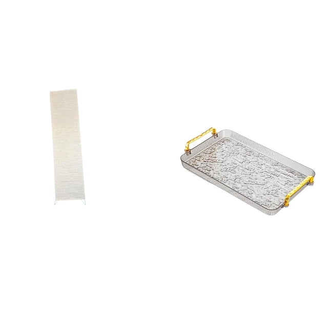 Lámpara de pie de papel para sala de estar y bandeja de mesa de centro con asa, ideal para comedor, inauguración de casa, dormitorio o decoración de f