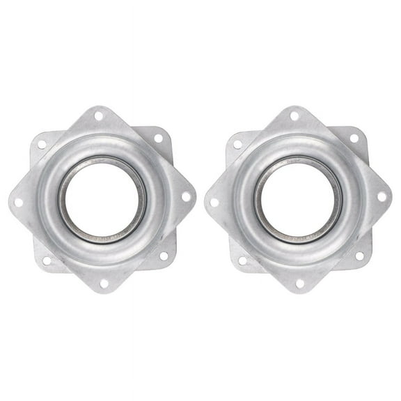 2X Lazy Ball Bearing Metal Swivel Plate - 72 x 72 x 9 mm