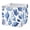 Blue Sea Shells, variant on Fabric Storage Bins Foldable Cube For Home Organization Baskets Bright Yellow Grid Pattern