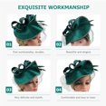thumbnail image 2 of BRIGHTFUFU Fascinator Hat Headband Tea Party Party Piece Piote Piabe Wayling Headbands, 2 of 8