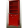 Home Styles Small Buffet, Red With Stainless Steel Top