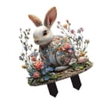 thumbnail image 3 of de patio de Pascua con Juego de Pascua Decoración Estatuilla Favores del partido Juego de jardín de césped Juego para patio de flores Césped al 1x conejo, 3 of 8