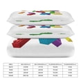 thumbnail image 2 of 3 Pcs Soft Bedding Set, Includes 1 Duvet Cover with Zipper And 2 Pillow Shams,Falling Blocks Full(79"×90"), 2 of 8
