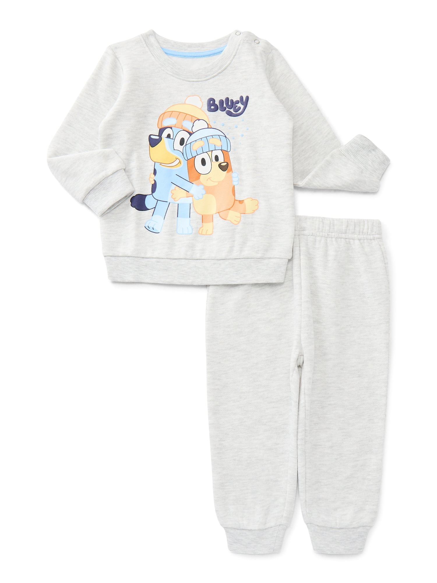 Bluey Baby Boys or Girls Crewneck Sweatshirt and Joggers Set, 2-Piece, Sizes 0/3M-24M