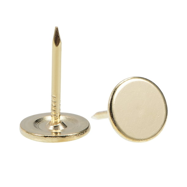 Upholstery Nails Tacks 11mmx17mm Flat Head Furniture Nails Gold Tone
