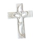 thumbnail image 5 of Escultura artística de cruz de madera tallada con corazones entrelazados, adornos sagrados para decoración de pared. Grande Blanco, 5 of 9