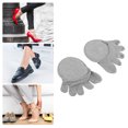 thumbnail image 3 of Unique Bargains Toe Socks Breathable Split Toe Compression Socks Non-Slip Gray 6 Pair Cotton, 3 of 7