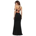 thumbnail image 1 of Pompotops Robe Longue Aguichant Sans Manches pour Femme, Maxi, Cocktail, Soirée, Fluide, Dos Nu, 1 of 8