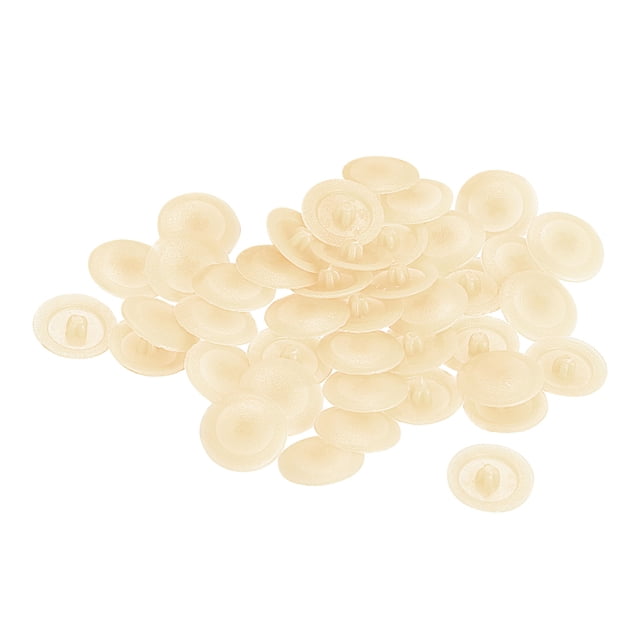 Tornillo Tapa Cubiertas Unique Bargains 40uds 12x3mm Beige