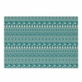 thumbnail image 1 of Nordic Cutting Board, Christmas Elements Trees Stars Reindeers and Candy Canes Vintage Illustration, Decorative Tempered Glass Cutting and Serving Board, Small Size, Turquoise Cream, by Ambesonne, 1 of 1