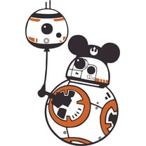 Star Wars Droid BB-8 Character Design Customized Wall Art Vinyl Decal - Custom Vinyl Wall Art - Personalized Name - Baby Girls Boys Kids Bedroom Decal Room Wall Stickers Decoration Size (30x27 inch)