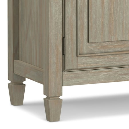 Simpli Home - Connaught Transitional Solid Wood Entryway Storage Cabinet - Distressed Gray
