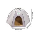 thumbnail image 3 of Gato tienda de campaña transpirable gato perro perrera casa de perro para gatito cachorro perro conejo Wdftyju Libre de BPA, 3 of 3
