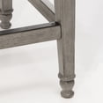 thumbnail image 6 of Hillsdale Vetrina 27" Fabric Traditional Counter Stool in Weathered Gray, 6 of 13