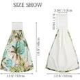 thumbnail image 3 of 1 Pcs Hanging Towels, Dish Towels Watercolor Tropical Trees Absorbent Hand Towels with Hanging Loop Washcloth for Bathroom Kitchen, 3 of 7