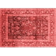 thumbnail image 1 of Ahgly Company Indoor Rectangle Oriental Red Industrial Area Rugs, 2' x 4', 1 of 4