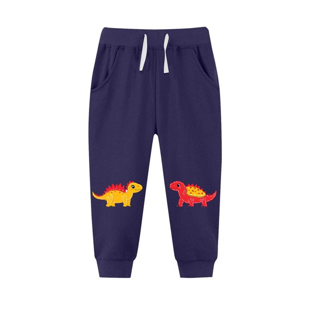 Cowsor Toddler Kids Cotton Active Jogger Pants,Kids Cartoon Sweatpants Casual Lounging Bottoms