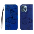 thumbnail image 4 of Decase Wallet Case for Apple iPhone 14 Pro, Butterfly Embossed PU Leather Wallet Case Flip Protective Phone Cover with Card Slots and Kickstand Case,Blue, 4 of 6