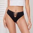 thumbnail image 2 of Ashirexll High Waisted Underwear for Women, Ladies Underwear Panties, Low Waist Peach Hip Lift Lightweight Breathable Seamless Thong, 2 of 5