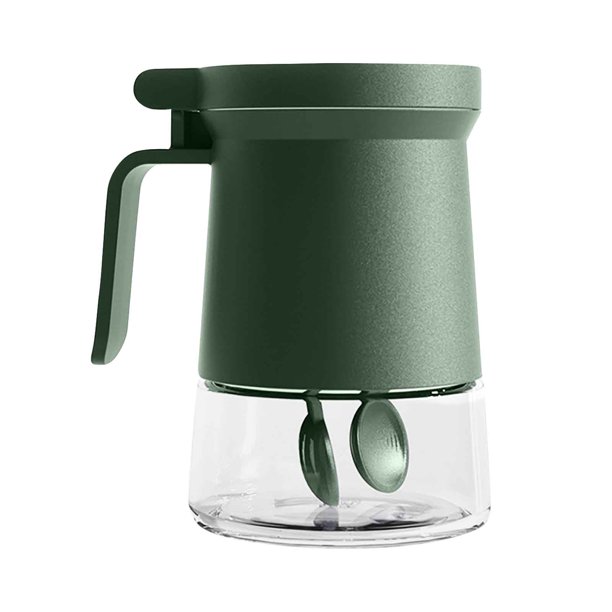 Botella de condimento sellada, tipo de prensa, tarro de condimento cuantitativo, contenedor de condimento de cocina para el hogar, tarro de cristal, tarro de azúcar Wmkox8yii hjk5036