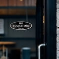 thumbnail image 1 of 2x5 Inch No Soliciting Sign – Durable & Door Sticker for Home & Business, 1 of 3