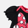 thumbnail image 3 of Disney Minnie Mouse Baby Girls Bodysuits Ruffled Sleeve Graphic Onesies Romper Gifts Black Pink Sizes 0/3M-18M, 3 of 6