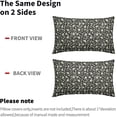 thumbnail image 4 of Vintage Floral Lumbar Pillow Covers 12x20 Set of 2 Modern Black Floral Outdoor Decorative Throw Pillow Covers Farmhouse Rustic Print Pillowcases Cotton Linen Cushion Covers For Couch Bed Sofa Decor, 4 of 6