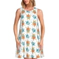 thumbnail image 1 of Disketp Sea Turtle para Vestido sin Mangas para Mujeres, Vestidos de Verano para Mujeres, Casual y Holgado para la Playa, 1 of 7