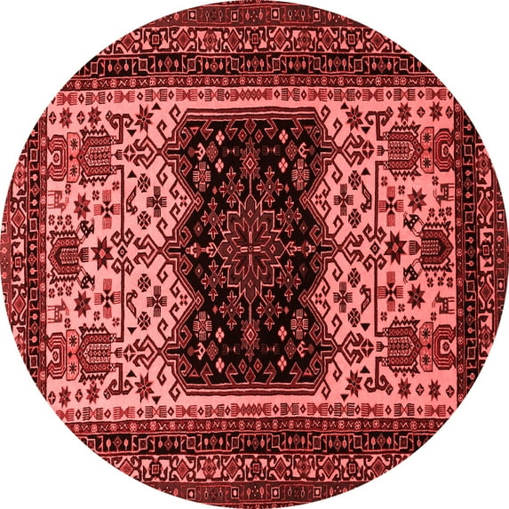 Ahgly Company Indoor Round Persian Red Traditional Area Rugs, 6' Round
