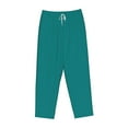 thumbnail image 4 of Haiem Teal Women's Pajama Pants Ultra Lightweight Pjs Bottoms Sleepwear Bottom Pants With Pocket Drawstring-Large, 4 of 9