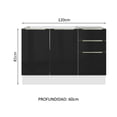 thumbnail image 2 of Gabinete Bajo Cocina Madesa Lux Con Acessorios y Tarja BN 01, 2 of 5
