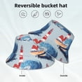 thumbnail image 2 of KLL Beacon In The Huge Waves Of The Surf Bucket Hat for Women Men Packable Travel Beach Sun Hat Outdoor Rave Accessories Reflective Fisherman Cap, 2 of 7