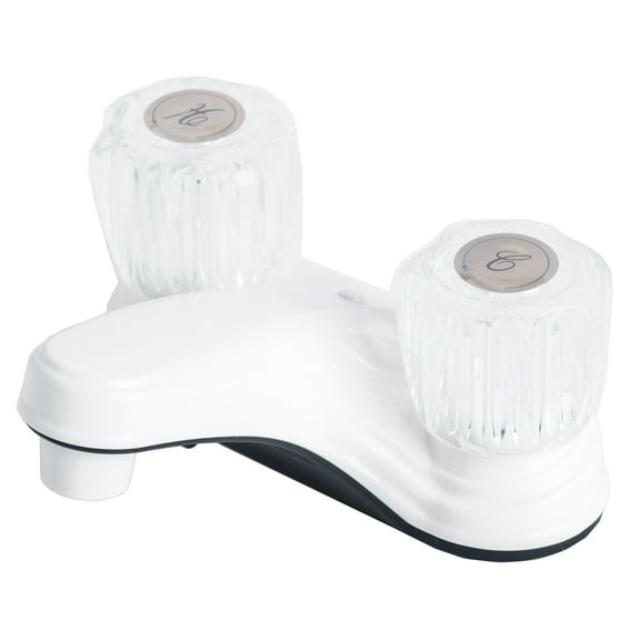 Laguna Brass 2000AWT RV Mobile Home Non-Metallic Centerset Lavatory Faucet White Finish