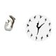 thumbnail image 5 of escultura blanca plateada,Estatua de delfín de cerámica,escultura blanca plateada,Reloj de pared,Reloj de pared de bailarina,colgante decorativo,Relojes de pared silenciosos,relojes, 5 of 8