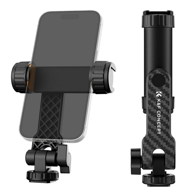 Soporte para trípode para teléfono K&F Concept Universal con 2 soportes para zapatos fríos