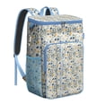 thumbnail image 1 of Bright Colorful Bloom Pattern Insulated Cooler Backpack, Leakproof Waterproof Lunch Backpack for Summer BBQs, Hiking, Fishing, 1 of 6