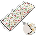 thumbnail image 2 of Christmas Gingerbread Snowman Pattern Hallway Runner Rug 2'x6' Kitchen Rug with Rubber Backing Cartoon Candy Stocking Spices Non Slip Entryway RugWashable Soft Area Rug for Hallway Bedroom Kitchen, 2 of 6