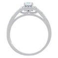 thumbnail image 2 of 925 Sterling Silver Womens Cubic Zirconia Fashion Ring Size 8 9.6x4.2mm Wide Ring for Women, 2 of 2