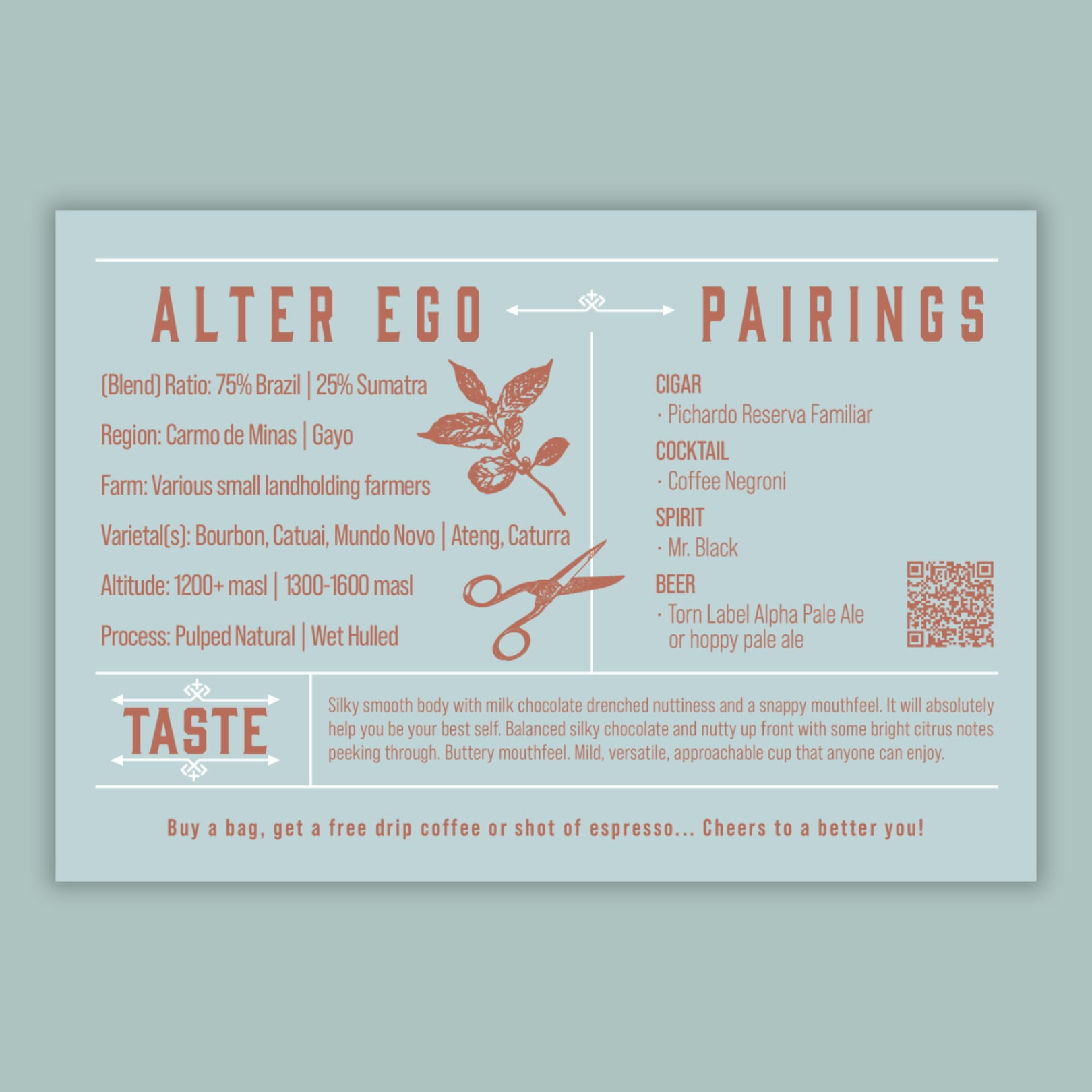 Alter Ego | 12oz Whole Bean Medium Roast Coffee