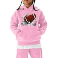 thumbnail image 5 of lnmuld Pullover Hoodies Girls Football Rugby Sports Hoodie Toddler Kids Teen Player Retro Pullover Sweatshirt for Fans and AthletesCute Hoodies for Teen Girls Size:3-4 Years, 5 of 6