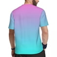 thumbnail image 4 of Ombre Print Gym T-Shirt Summer Abstract Girly Funny T-Shirts Popular Tee Shirt For Male, 4 of 5