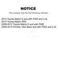 thumbnail image 2 of Transit Auto Front Rear Ceramic Brake Pads and Parking Shoes Kit for Car Toyota Matrix Pontiac Vibe KTN-100651, 2 of 11