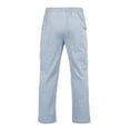 thumbnail image 4 of LWavelet Mens Striped Linen Pants Elastic Waist Drawstring Summer Casual Pants Light Blue 2XL, 4 of 8