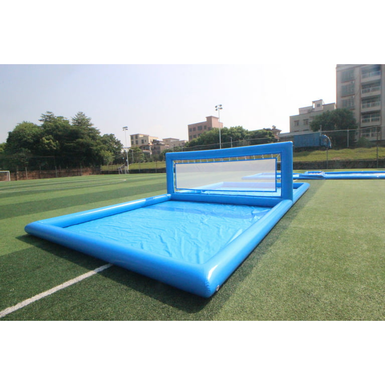 Inflatable Volleyball Court 33 ft Outdoor Water Volleyball Pool Volleyball  Field for Sport Game with Net / Pump 