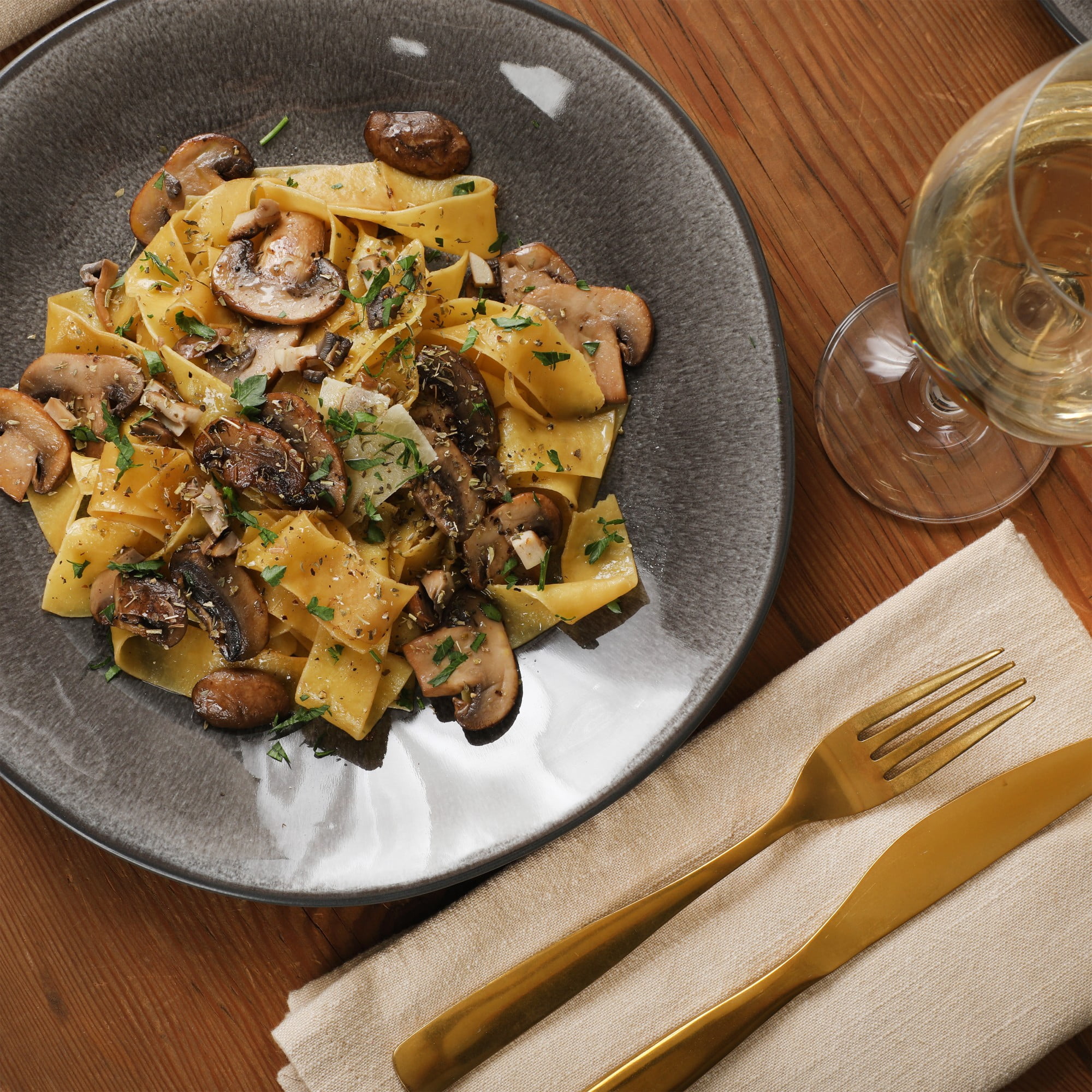 Gibson Elite Port Barton 12-Piece Charcoal Stoneware Dinnerware Set
