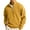 Earthy Yellow002, variant on QHRMKOG Stand-Up Collar Sweatshirt for Men Solid Color Long Sleeve Sweatshirts Relaxed Fit Comfort Hoodie Fall Fashion Tops Black S