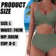thumbnail image 5 of Conjunto de bikini para mujer, traje de baño cruzado de dos piezas para mujer, bikini envolvente, 5 of 5