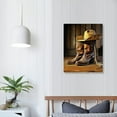 thumbnail image 3 of ARISTURING  Vintage Western Cowboy Wall Art - Cowboy Hat Boots Art Print, Retro Farmhouse Decor - Western Cowboy Canvas Posters for Man Cave Bedroom Decor - Cowboy Wall Art, 3 of 4