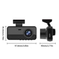 thumbnail image 3 of HLONK Dash Cam Front Inside Rear 3 Channel WiFi Camera for Cars 1080P HD 2” Screen 170° Wide Angle Night Vision Loop Recording Motion Detection 64GB Card Support Parking Monitor, 3 of 9